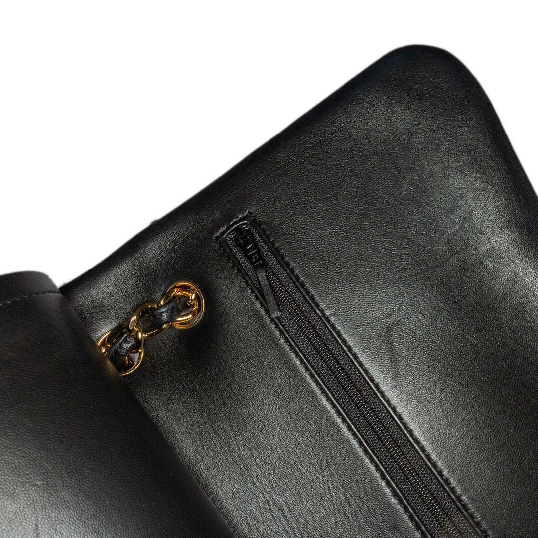Chanel Jumbo Classic Lambskin Double Flap Black - GABY PARIS