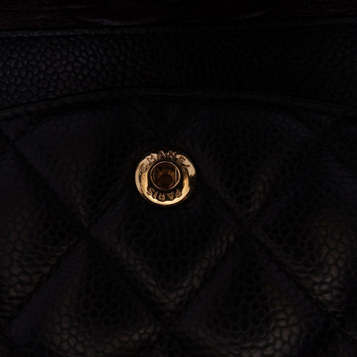 Chanel Medium Classic Caviar Double Flap Black - GABY PARIS