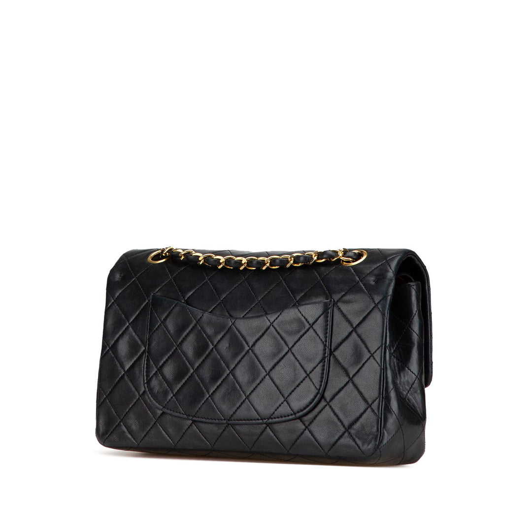 Chanel Medium Classic Lambskin Double Flap Black - GABY PARIS