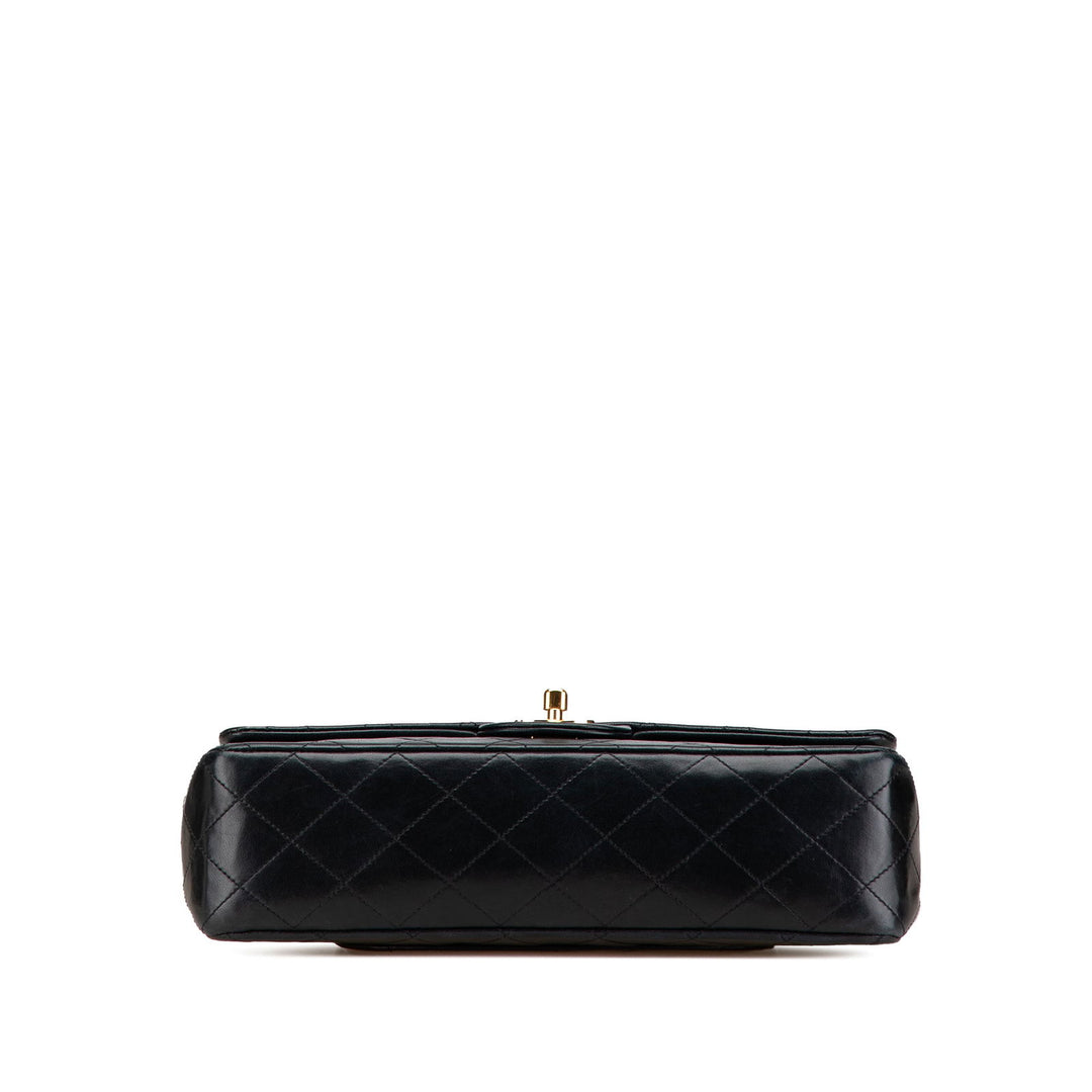 Chanel Medium Classic Lambskin Double Flap Black - GABY PARIS