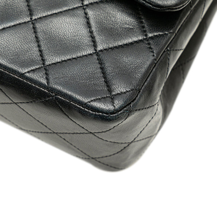 Chanel Medium Classic Lambskin Double Flap Black - GABY PARIS