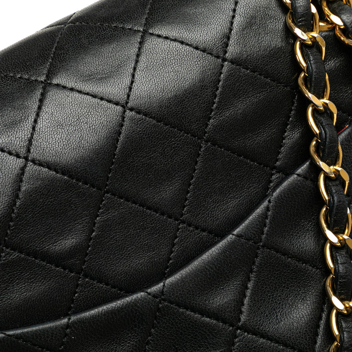 Chanel Medium Classic Lambskin Double Flap Black - GABY PARIS