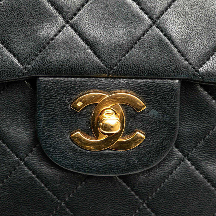 Chanel Medium Classic Lambskin Double Flap Black - GABY PARIS