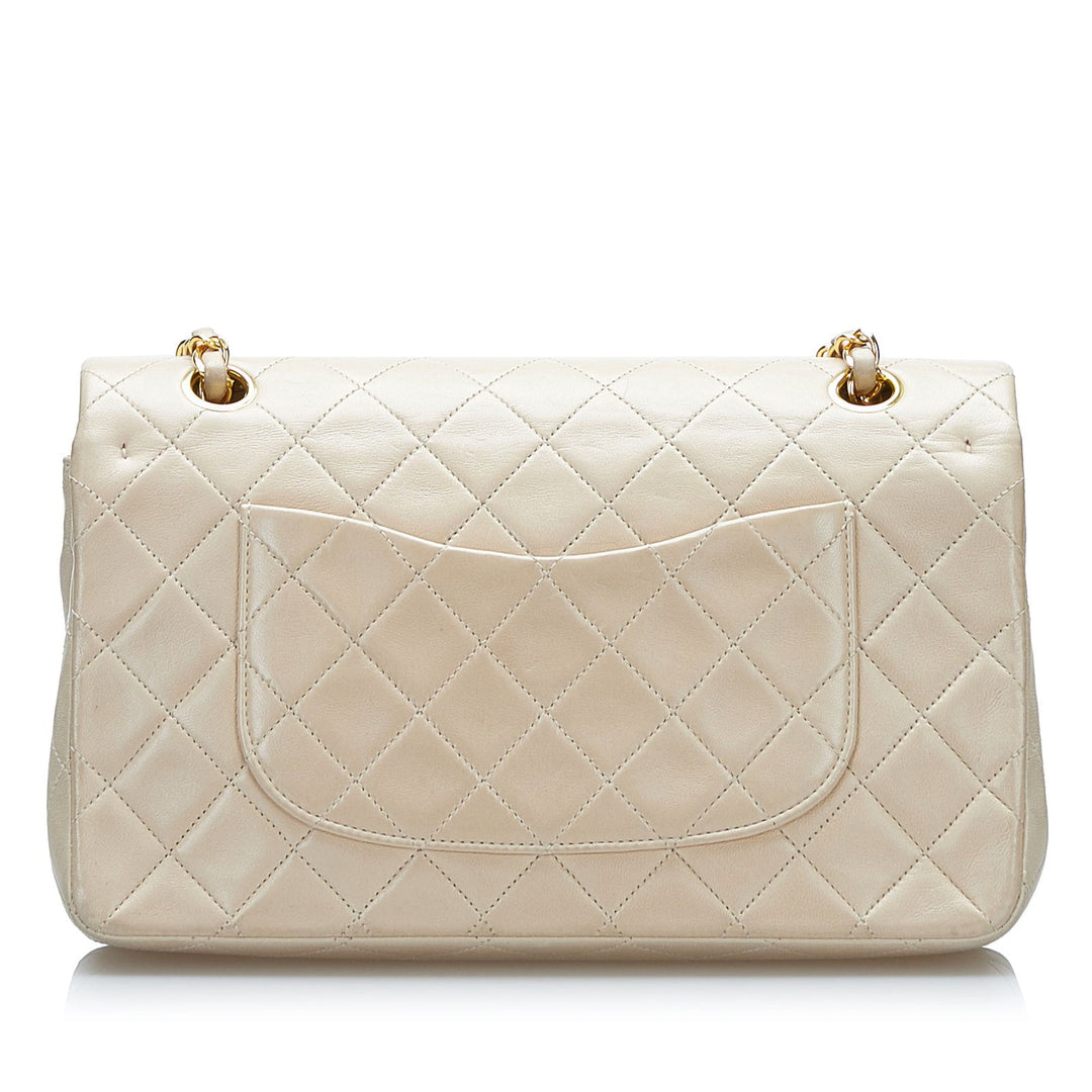 Chanel Medium Classic Lambskin Double Flap Brown - GABY PARIS