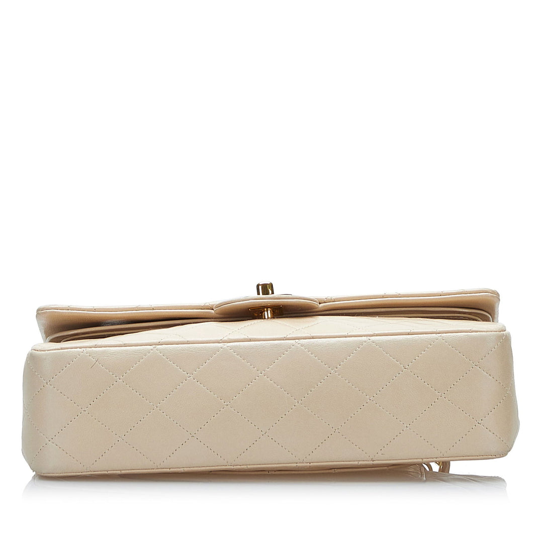 Chanel Medium Classic Lambskin Double Flap Brown - GABY PARIS