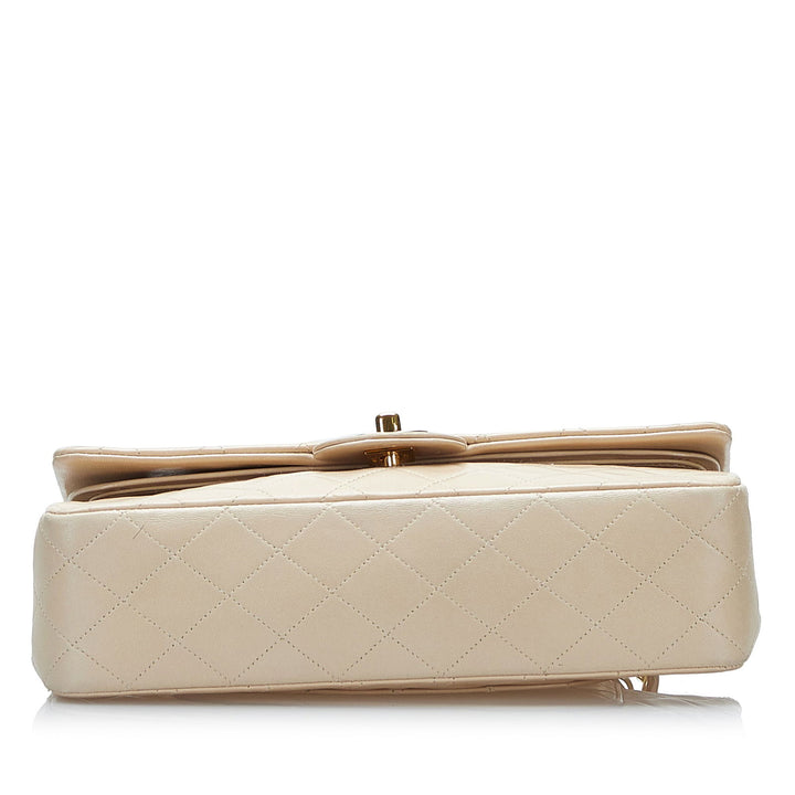Chanel Medium Classic Lambskin Double Flap Brown - GABY PARIS