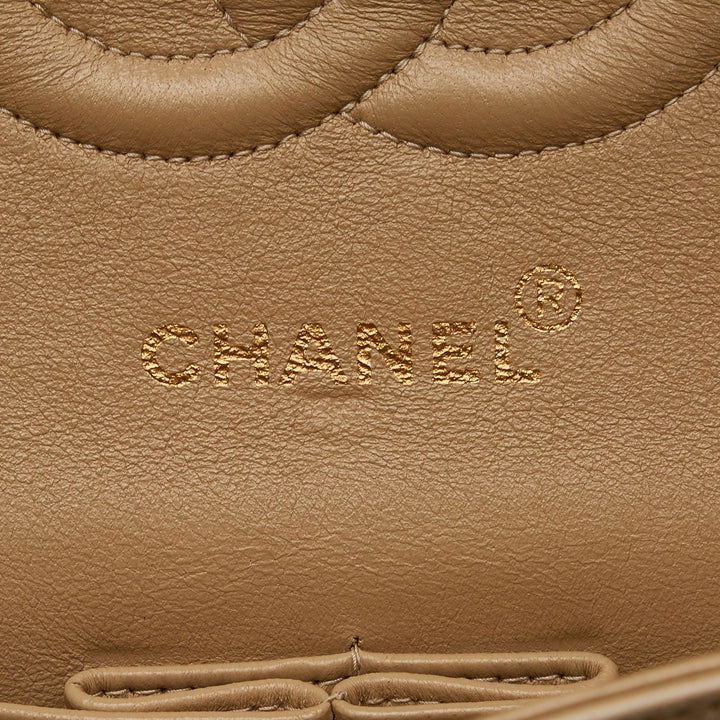 Chanel Medium Classic Lambskin Double Flap Brown - GABY PARIS