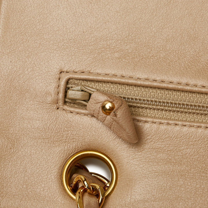 Chanel Medium Classic Lambskin Double Flap Brown - GABY PARIS