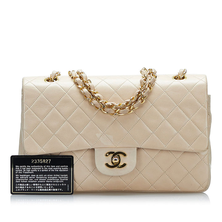 Chanel Medium Classic Lambskin Double Flap Brown - GABY PARIS