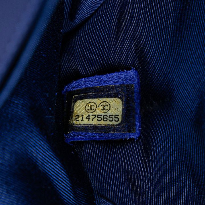 Chanel Medium Quilted Velvet Boy Flap Blue - GABY PARIS