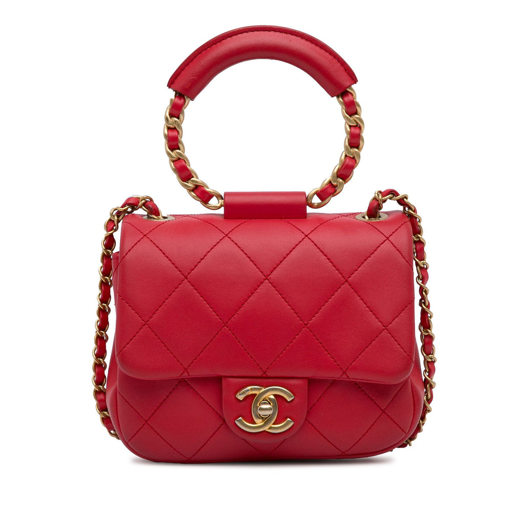 Chanel Mini In the Loop Flap Bag Red - gabyparis.fr
