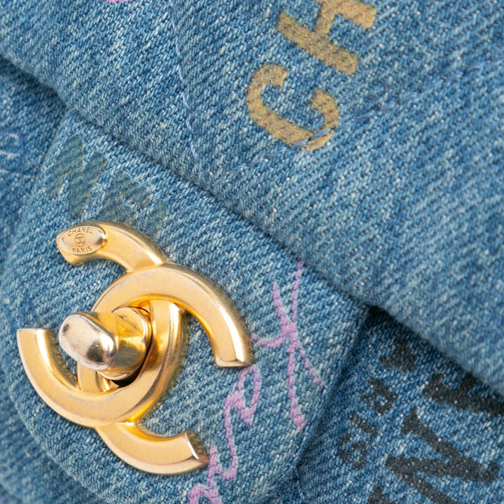 Chanel Mini Rectangular Denim Mood Flap Blue - GABY PARIS