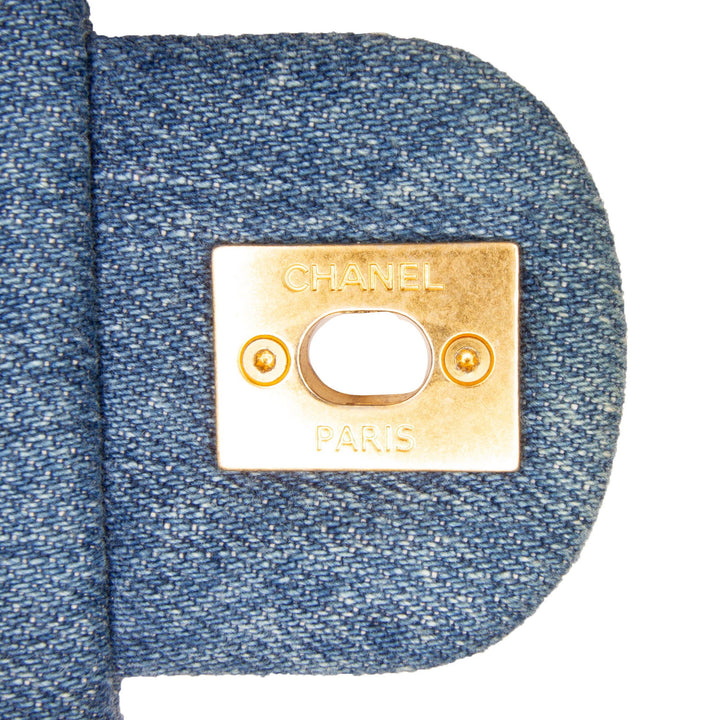 Chanel Mini Rectangular Denim Mood Flap Blue - GABY PARIS