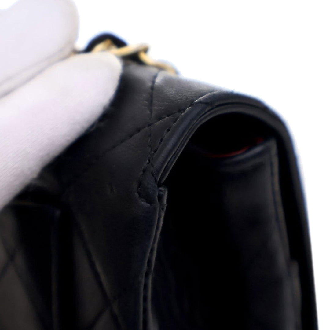 Chanel Small CC Quilted Lambskin Full Flap Black - GABY PARIS