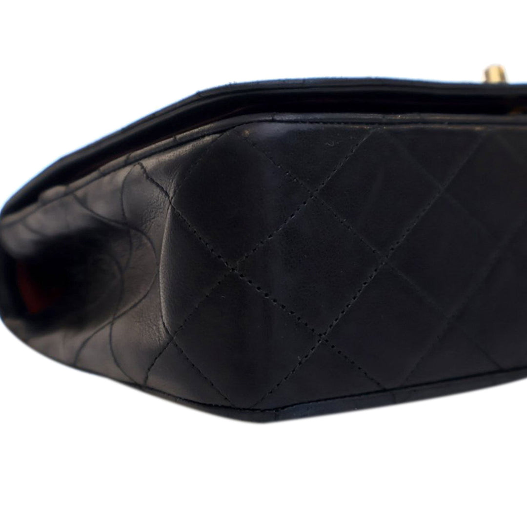 Chanel Small CC Quilted Lambskin Full Flap Black - GABY PARIS