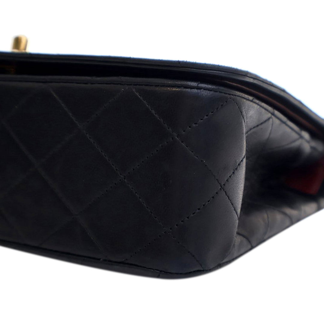 Chanel Small CC Quilted Lambskin Full Flap Black - GABY PARIS