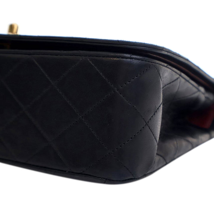 Chanel Small CC Quilted Lambskin Full Flap Black - GABY PARIS
