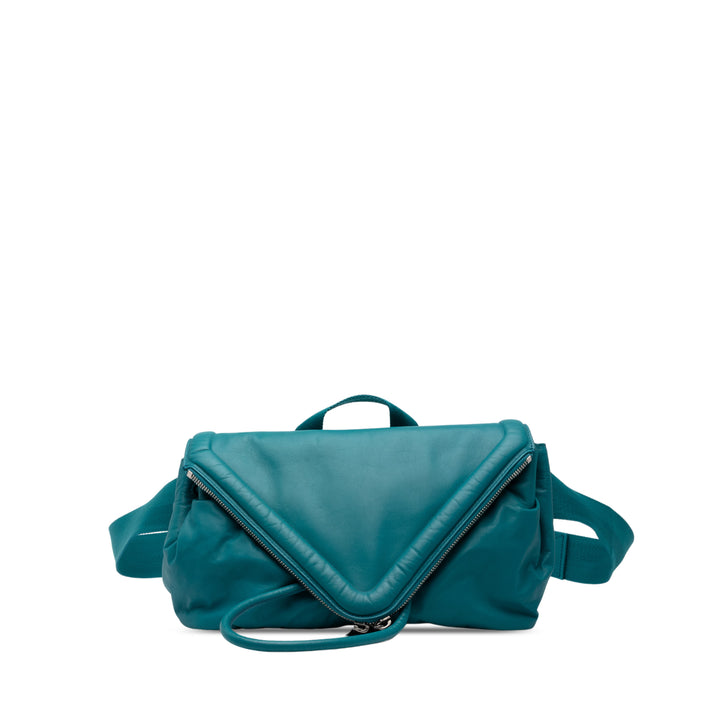 Bottega Veneta Ceinture Beak nappa Bleu – vue principale – GABY PARIS