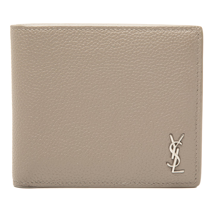 Saint Laurent Grained Cuir Tiny Cassandre Bifold Portefeuille