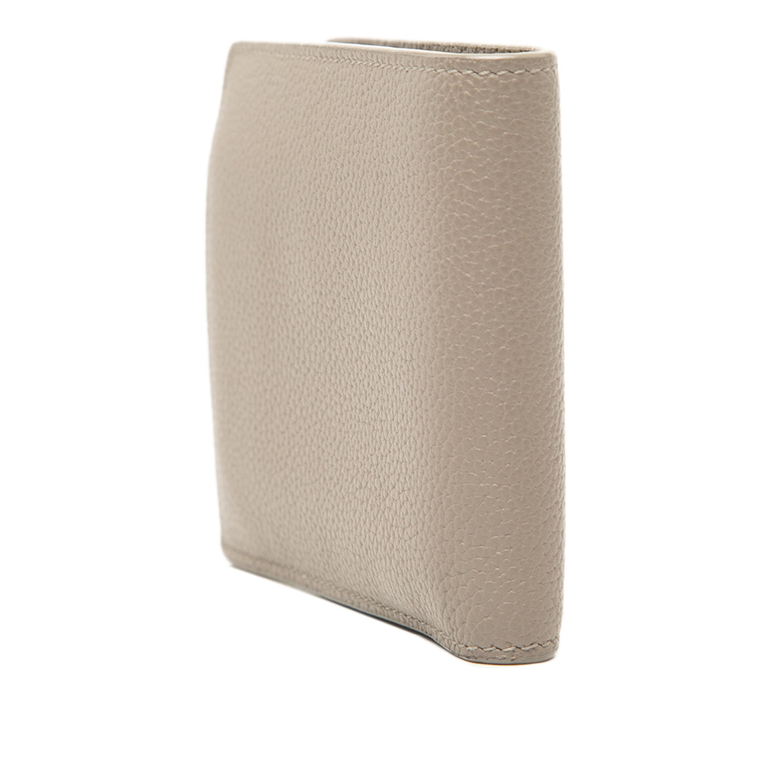 Saint Laurent Grained Cuir Tiny Cassandre Bifold Portefeuille