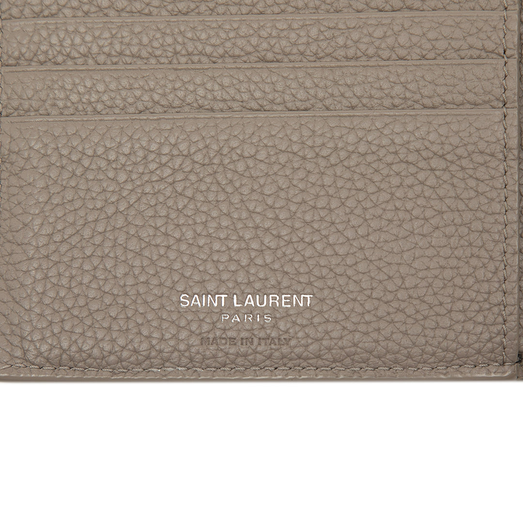 Saint Laurent Grained Cuir Tiny Cassandre Bifold Portefeuille