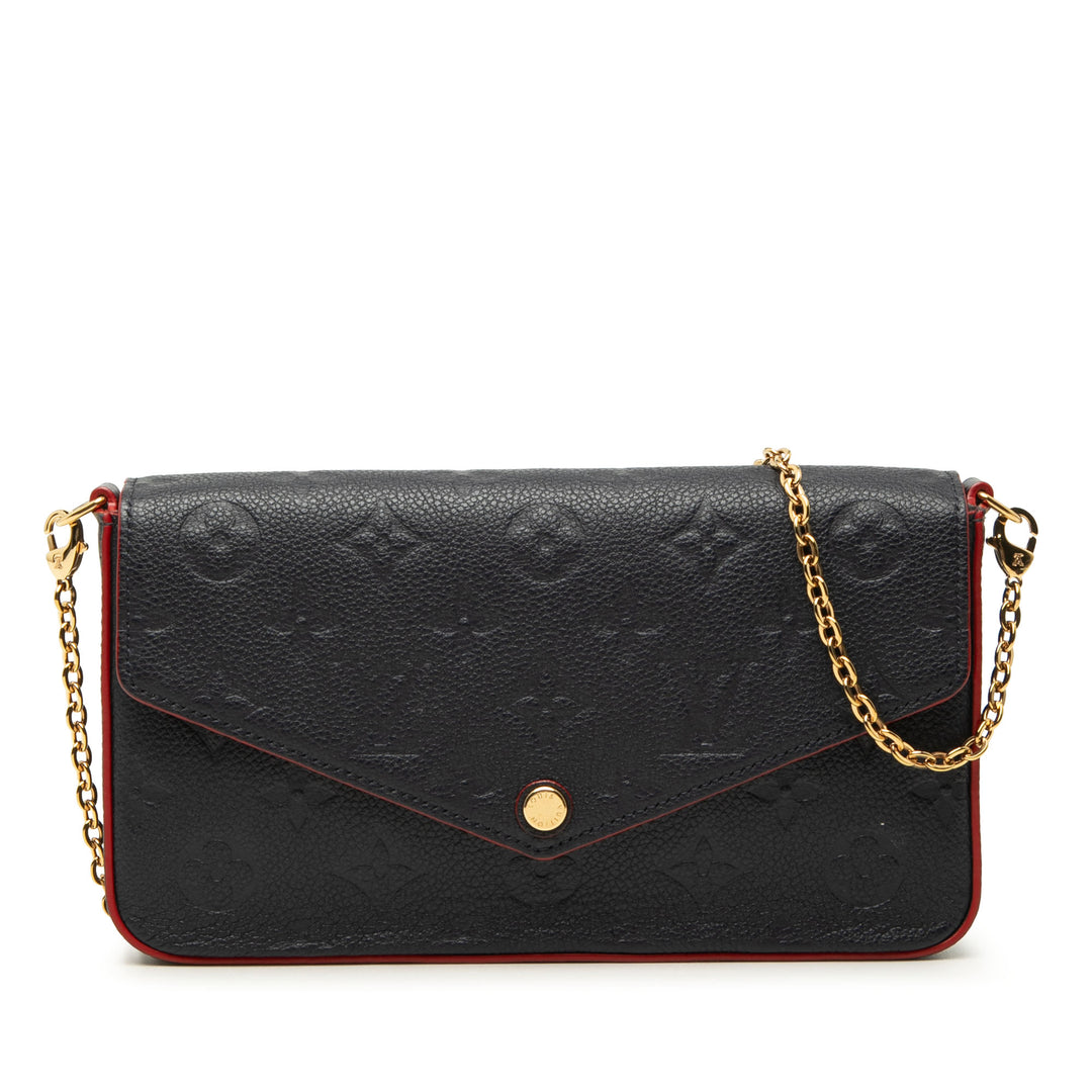 Pochette Felicie Monogram Empreinte Noir