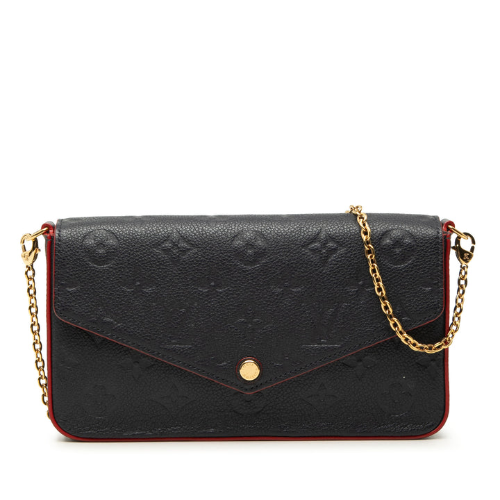 Pochette Felicie Monogram Empreinte Noir