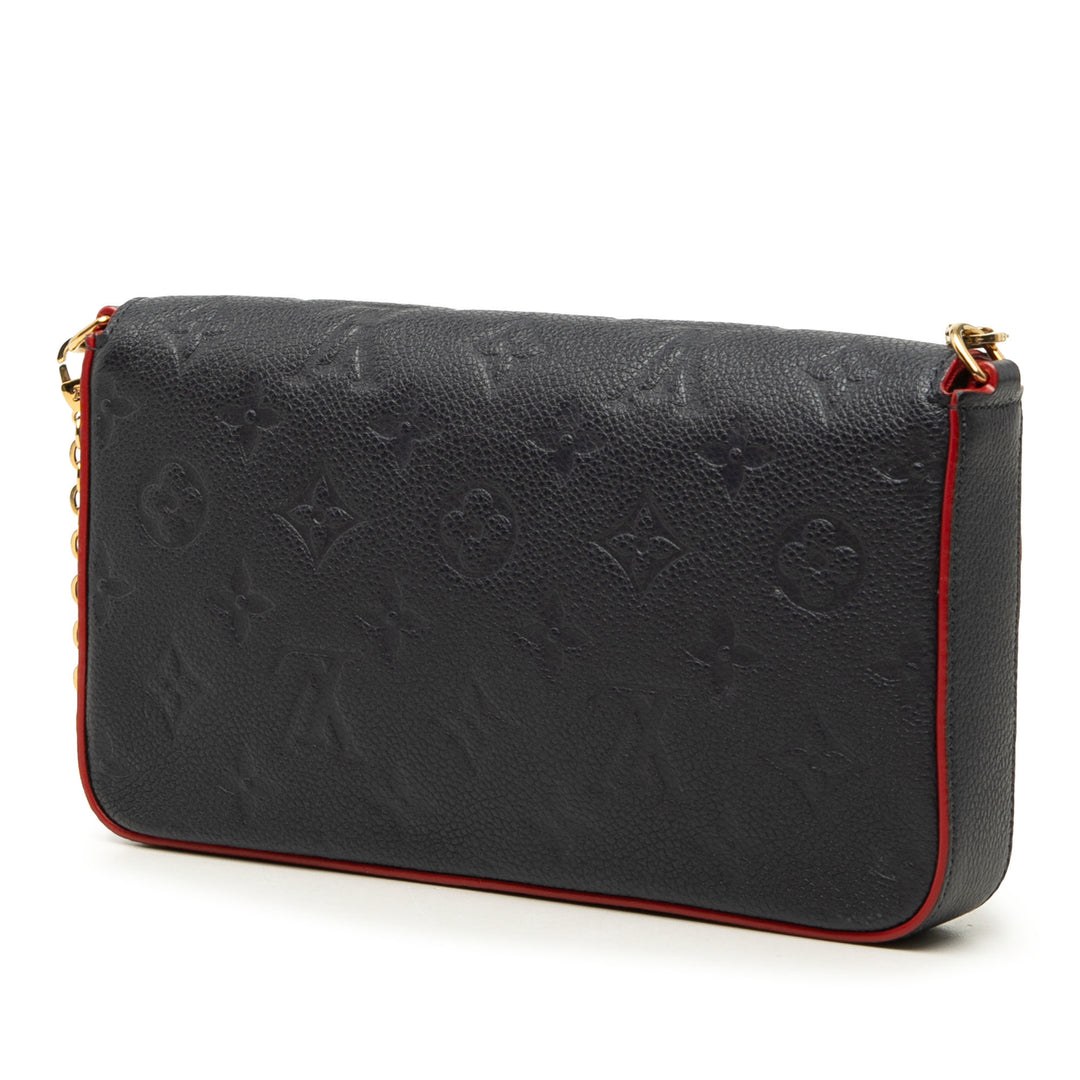Pochette Felicie Monogram Empreinte Noir