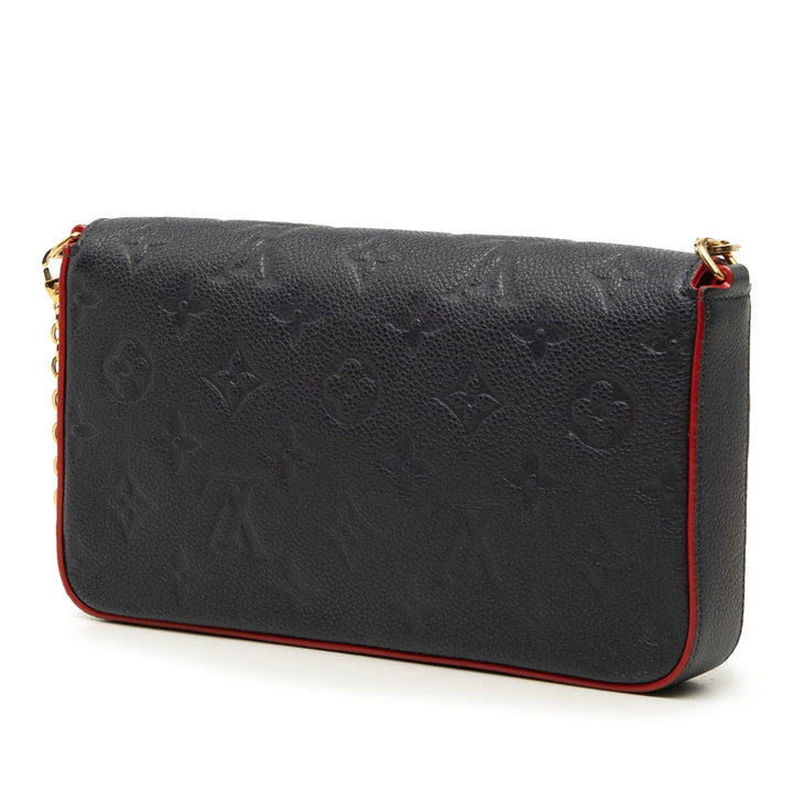 Pochette Felicie Monogram Empreinte Noir