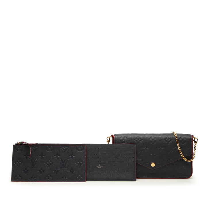 Pochette Felicie Monogram Empreinte Noir