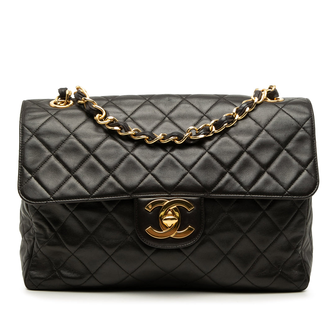 Chanel Classic Rabat simple Jumbo Cuir d'agneau