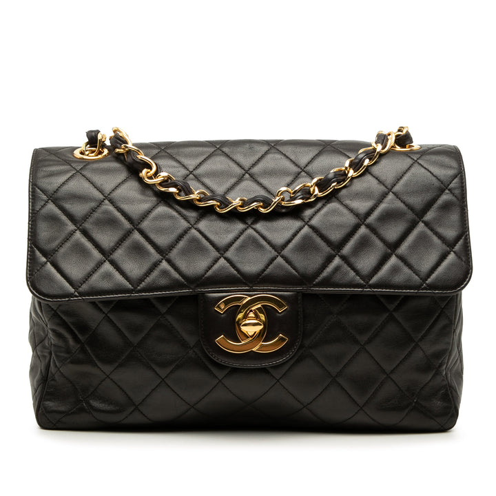 Chanel Classic Rabat simple Jumbo Cuir d'agneau