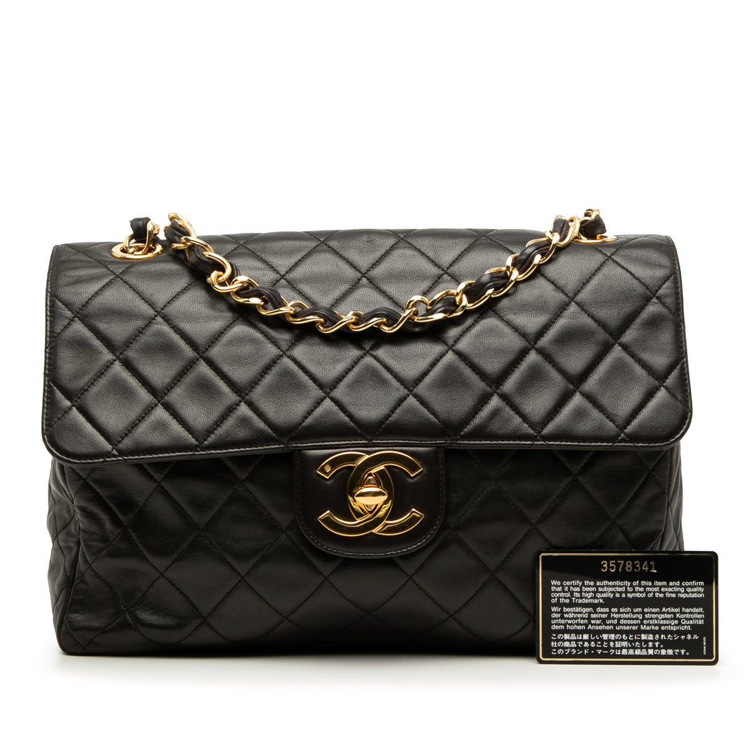 Chanel Classic Rabat simple Jumbo Cuir d'agneau