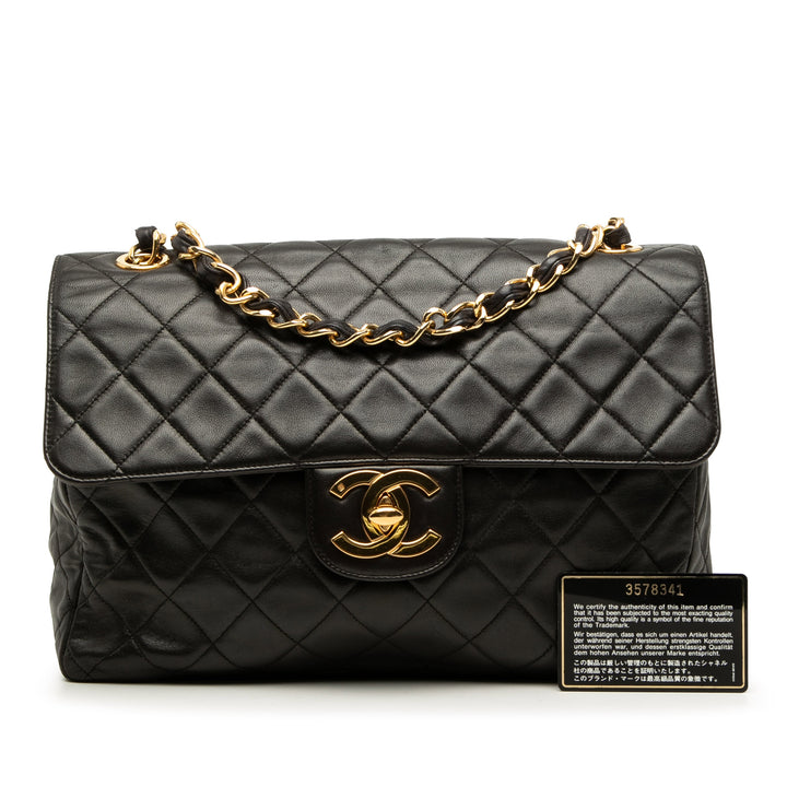 Chanel Classic Rabat simple Jumbo Cuir d'agneau