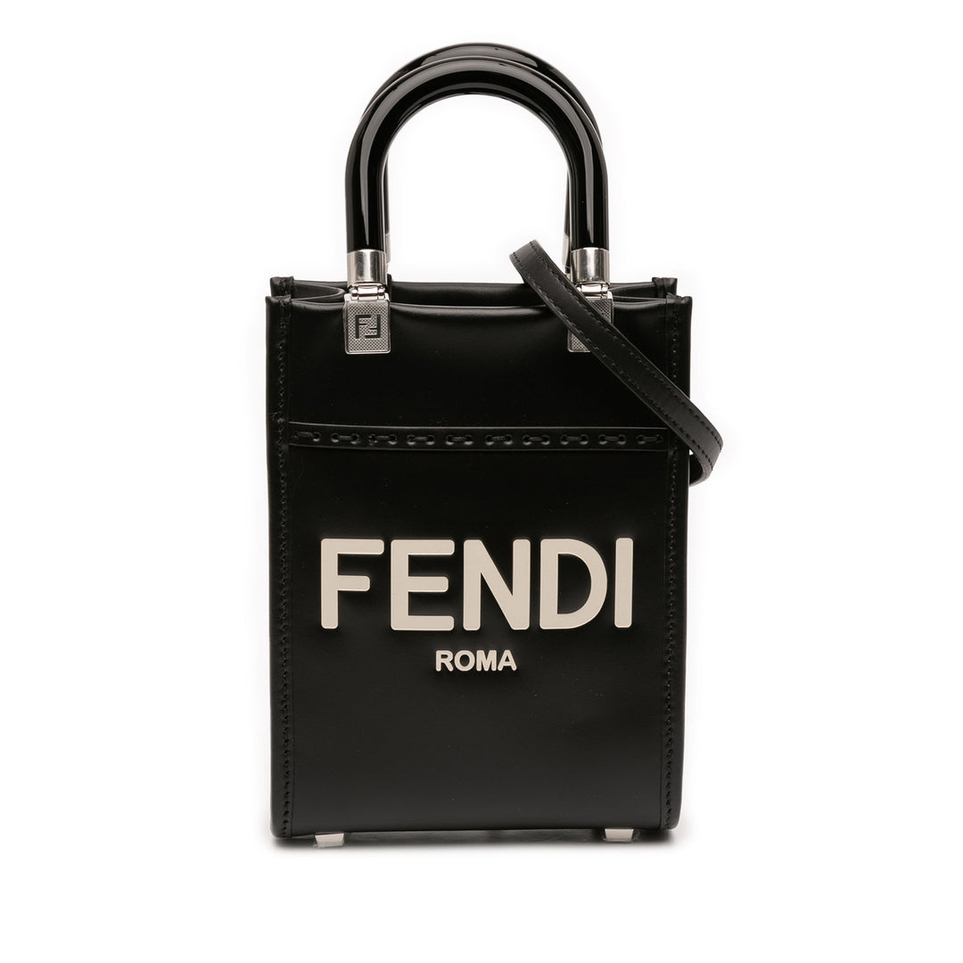 Fendi Mini Cuir Sunshine Shopper Cabas