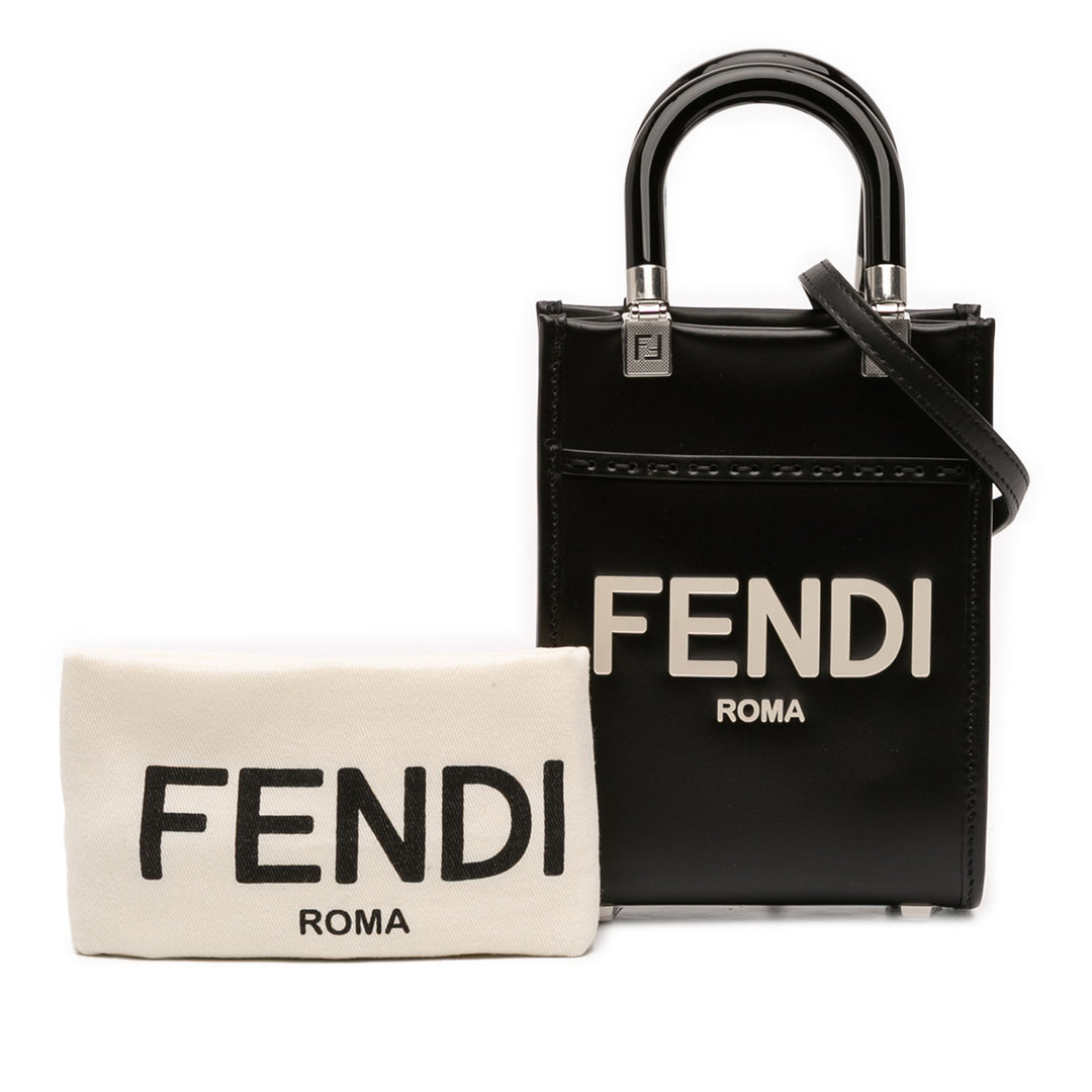 Fendi Mini Cuir Sunshine Shopper Cabas
