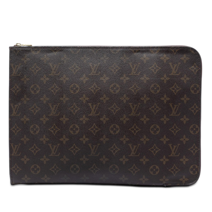 Poche Documents Portfolio Monogram Marron