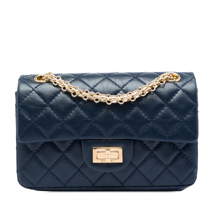Chanel Matelassé vieilli Cuir de veau Reissue 2.55 Simple rabat 224