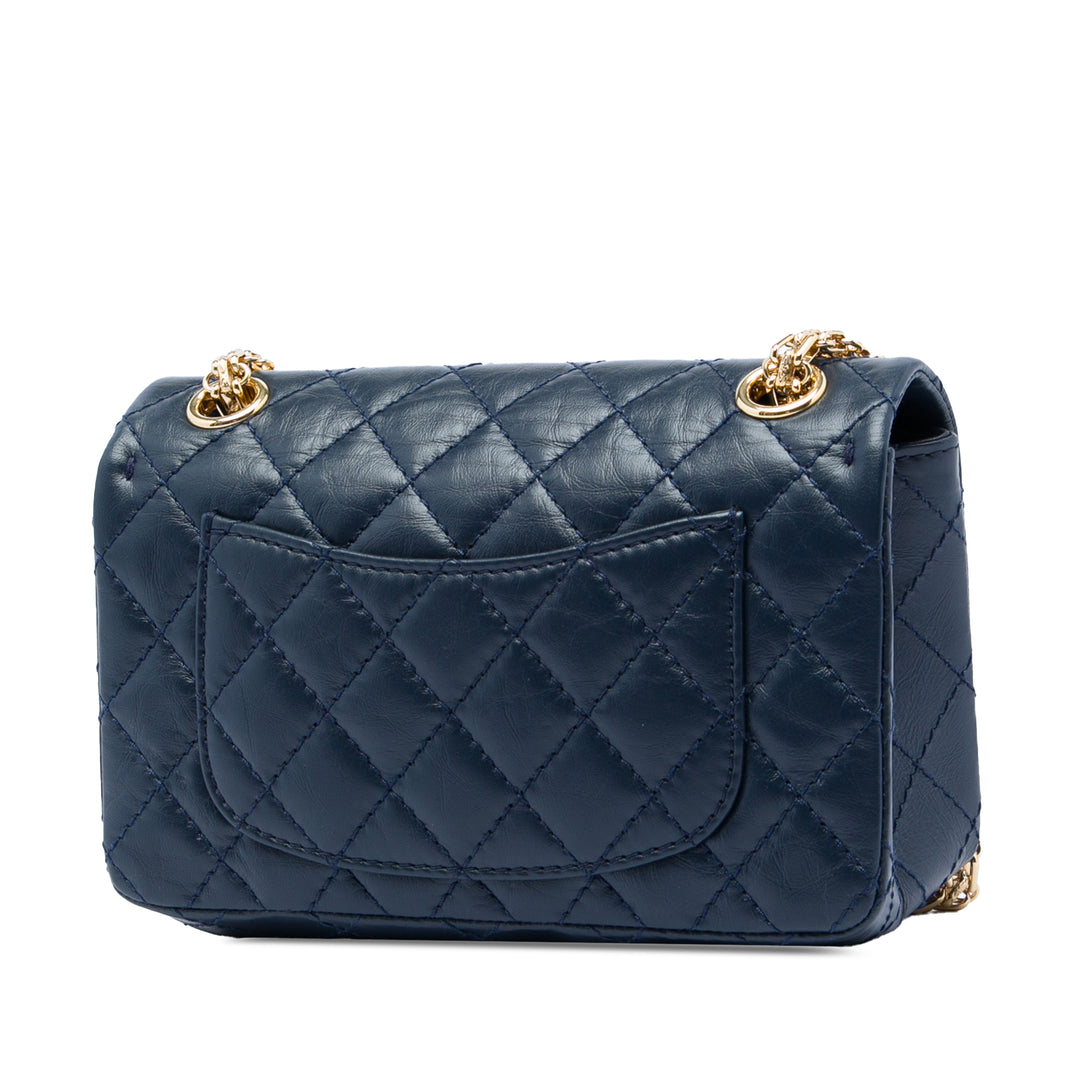 Chanel Matelassé vieilli Cuir de veau Reissue 2.55 Simple rabat 224