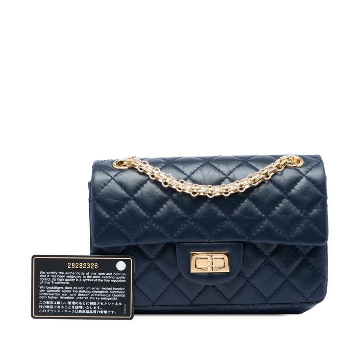 Chanel Matelassé vieilli Cuir de veau Reissue 2.55 Simple rabat 224