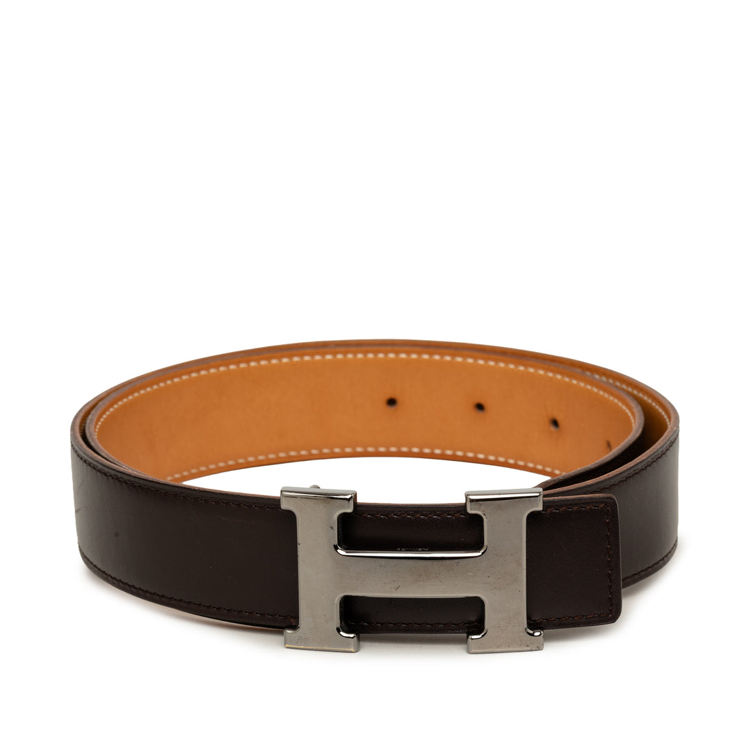 Hermès Ceinture Constance Réversible Marron – vue principale – GABY PARIS