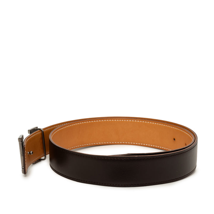 Hermès Ceinture Constance Réversible Marron – vue 2 – GABY PARIS
