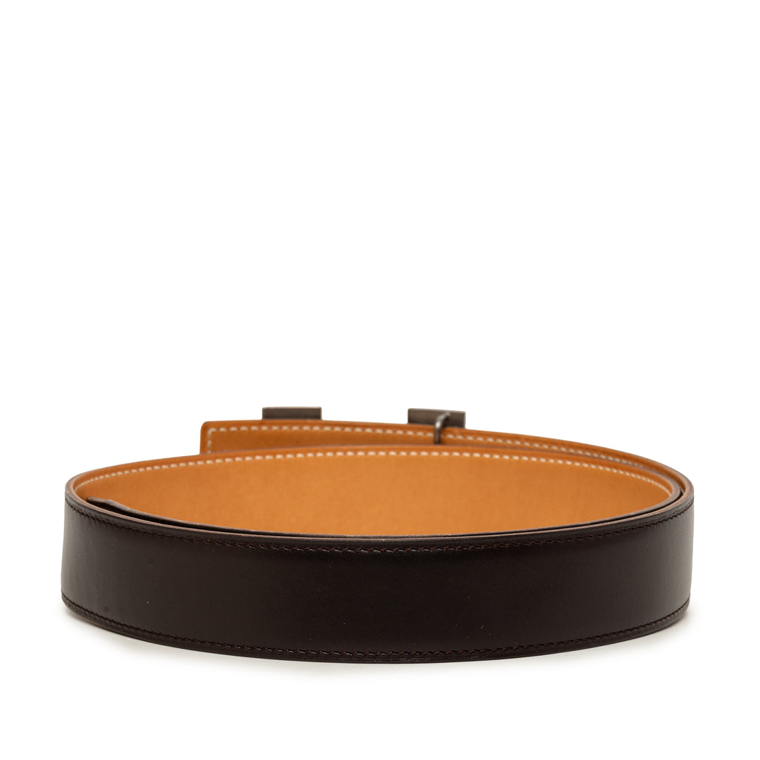 Hermès Ceinture Constance Réversible Marron – vue 3 – GABY PARIS
