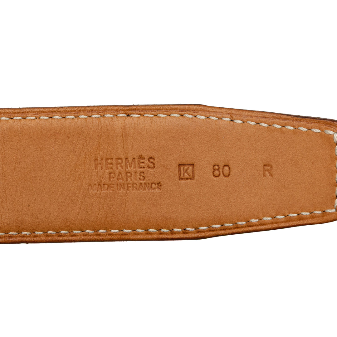 Hermès Ceinture Constance Réversible Marron – vue 4 – GABY PARIS