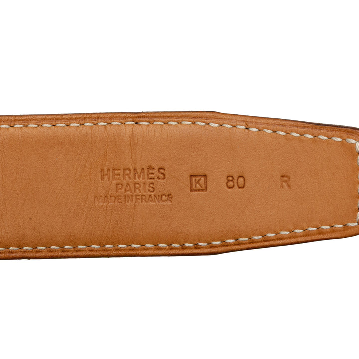 Hermès Ceinture Constance Réversible Marron – vue 4 – GABY PARIS