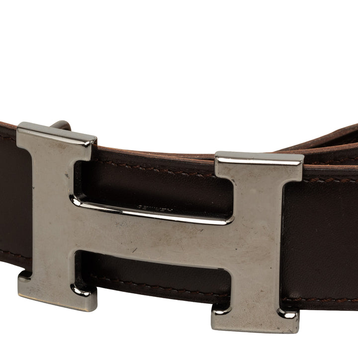 Hermès Ceinture Constance Réversible Marron – vue 5 – GABY PARIS