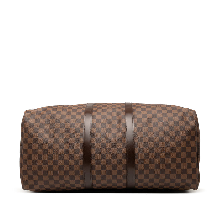 Louis Vuitton Damier Ebene Keepall Bandouliere 55 Marron – GABY PARIS Authentique