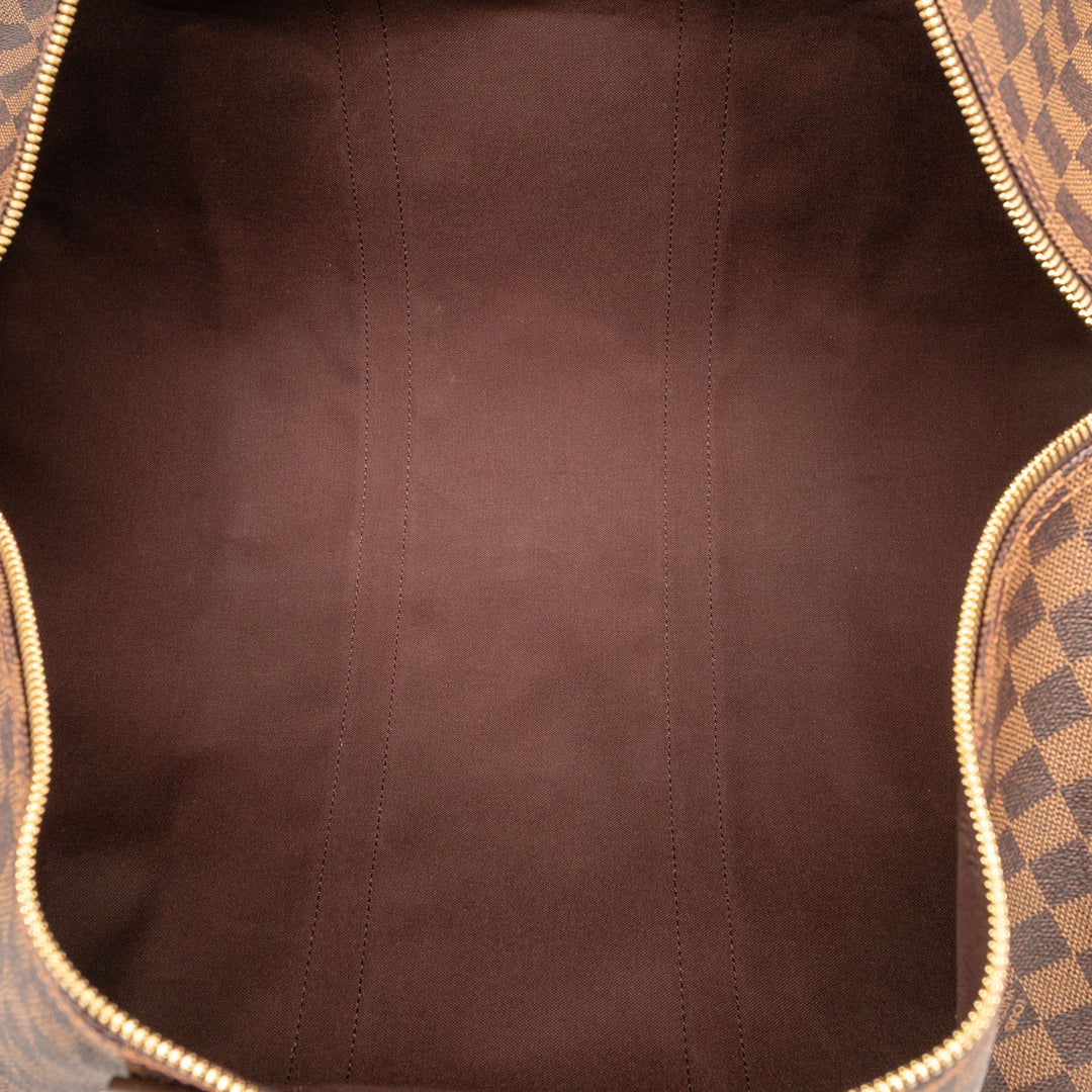 Louis Vuitton Damier Ebene Keepall Bandouliere 55 Marron – GABY PARIS Authentique
