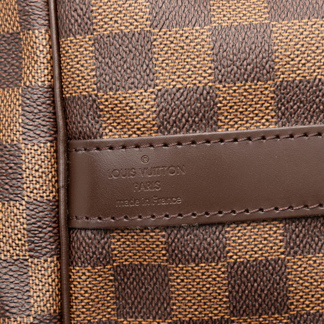 Louis Vuitton Damier Ebene Keepall Bandouliere 55 Marron – GABY PARIS Authentique
