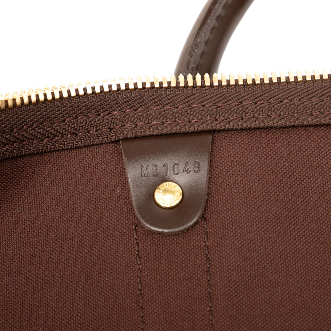 Louis Vuitton Damier Ebene Keepall Bandouliere 55 Marron – GABY PARIS Authentique